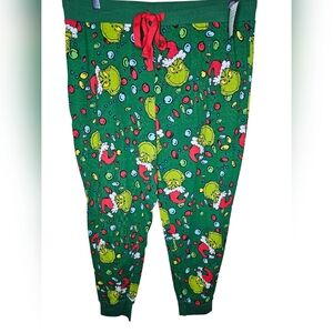 Women's Dr. Seuss Grinch Green Pajamas bottom Size 2X